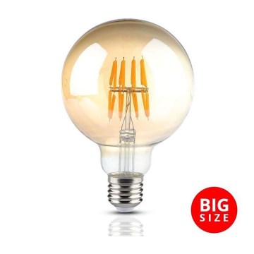 LED Lemputė FILAMENT G95 E27/8W/230V 2200K