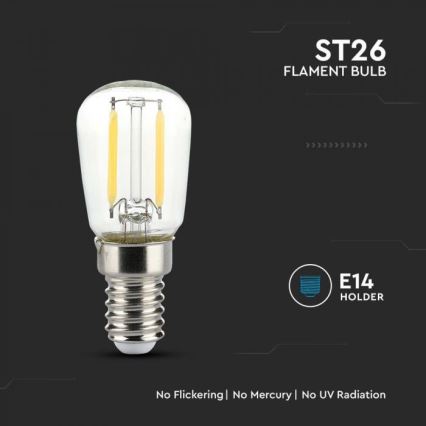 LED lemputė FILAMENT ST26 E14/2W/230V 3000K