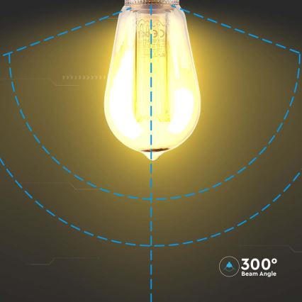 LED Lemputė FILAMENT ST64 E27/4W/230V 1800K Art Edition