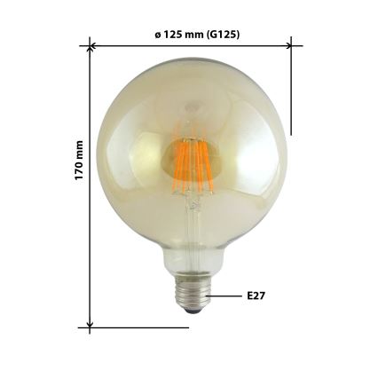 LED Lemputė FILAMENT VINTAGE E27/10W/230V 2000K