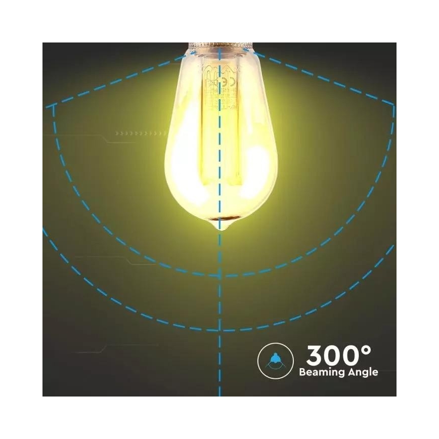 LED Lemputė FILAMENT VINTAGE E27/4W/230V 1800K Art Edition