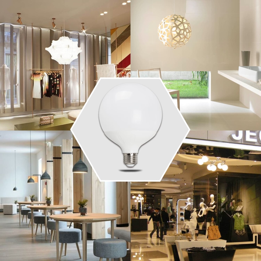 LED lemputė G120 E27/18W/230V 3000K - Aigostar