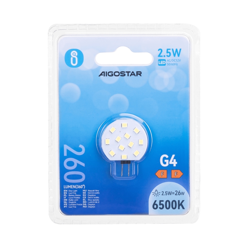 LED lemputė G4/2,5W/12V 6500K - Aigostar