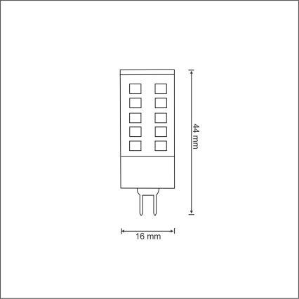 LED lemputė G4/3W/12V 3000K