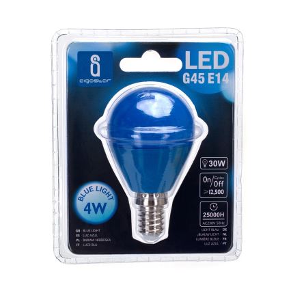 LED Lemputė G45 E14/4W/230V blue - Aigostar