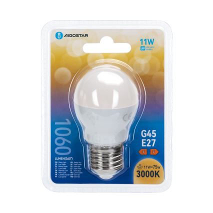 LED lemputė G45 E27/11W/230V 3000K - Aigostar