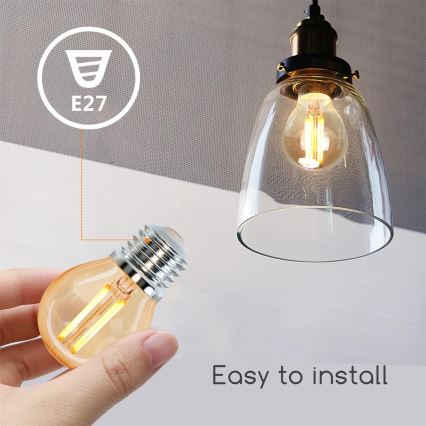 LED lemputė G45 E27/4W/230V 2200K - Aigostar