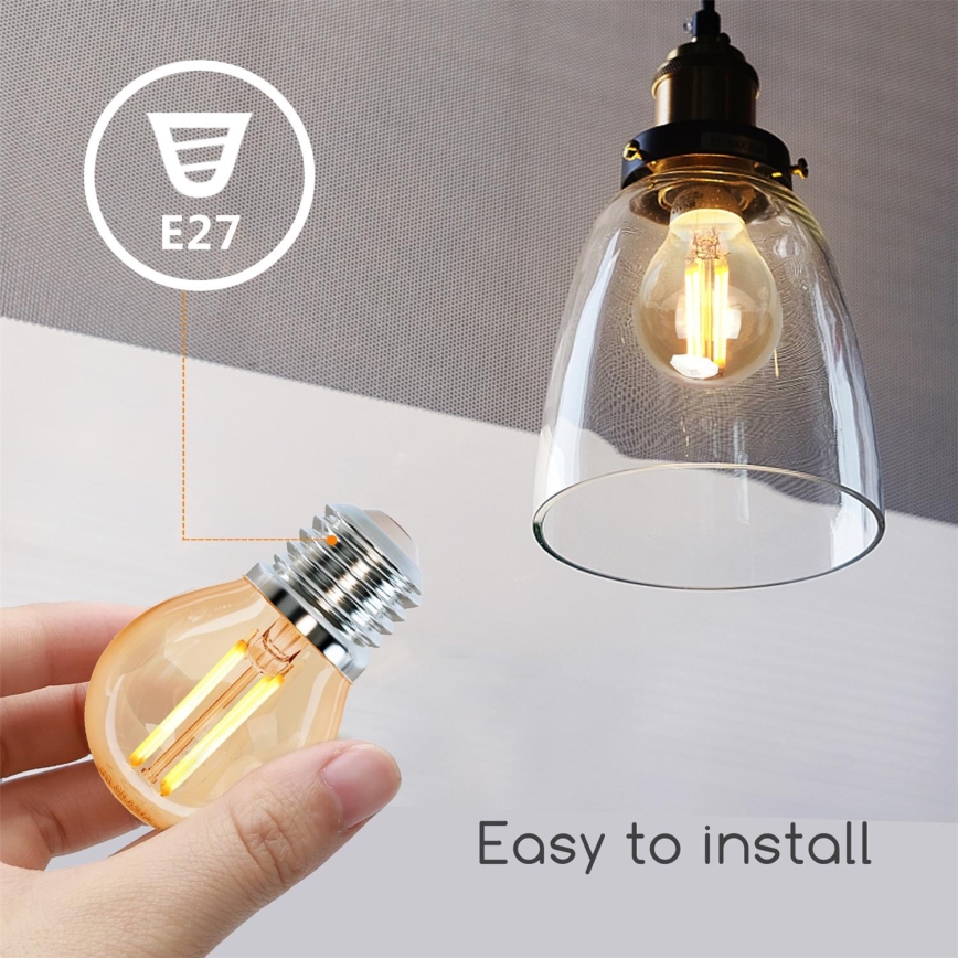 LED lemputė G45 E27/4W/230V 2200K - Aigostar