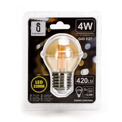 LED lemputė G45 E27/4W/230V 2200K - Aigostar
