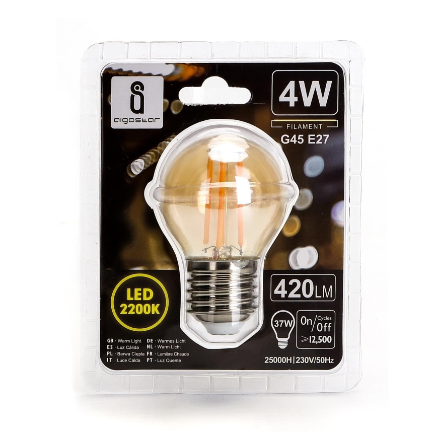LED lemputė G45 E27/4W/230V 2200K - Aigostar
