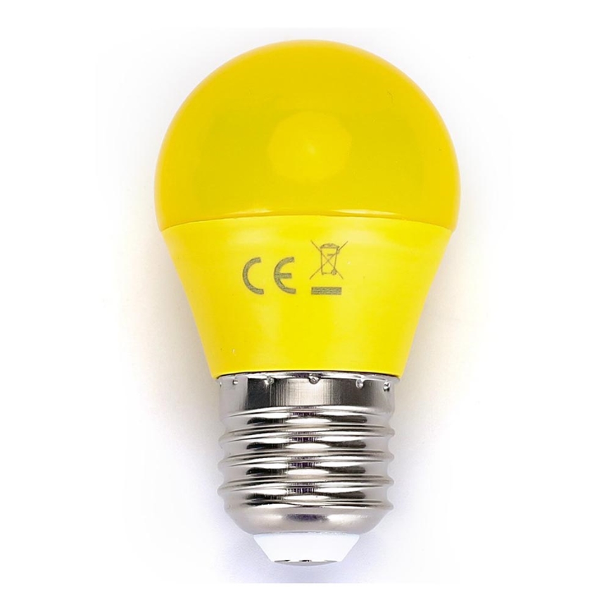 LED Lemputė G45 E27/4W/230V geltona - Aigostar