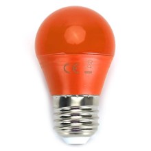 LED Lemputė G45 E27/4W/230V oranžinė - Aigostar 100003OGE