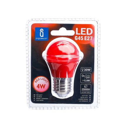 LED Lemputė G45 E27/4W/230V raudona - Aigostar