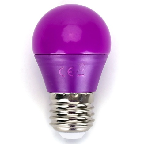 LED Lemputė G45 E27/4W/230V violetinė - Aigostar