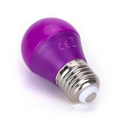 LED Lemputė G45 E27/4W/230V violetinė - Aigostar