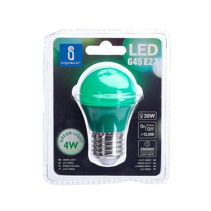 LED Lemputė G45 E27/4W/230V žalia - Aigostar