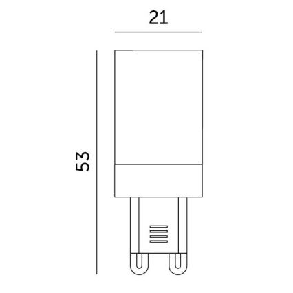 LED lemputė G9/3W/230V 4000K 100°