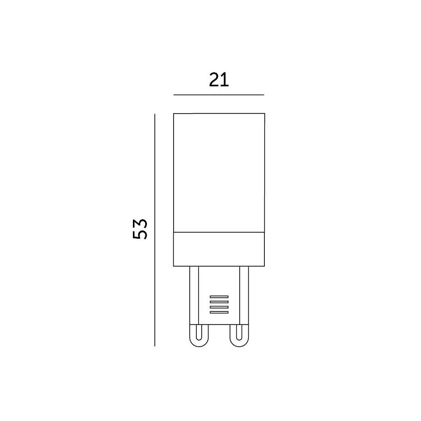 LED lemputė G9/3W/230V 6000K 100°