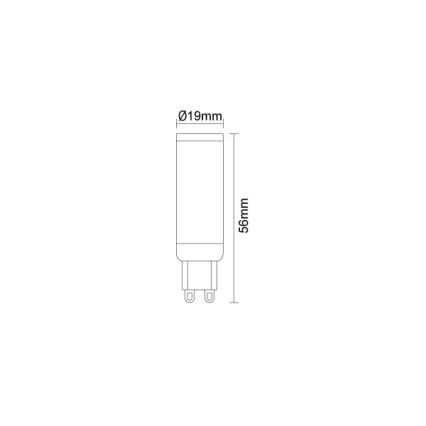 LED lemputė G9/4,6W/230V 4000K