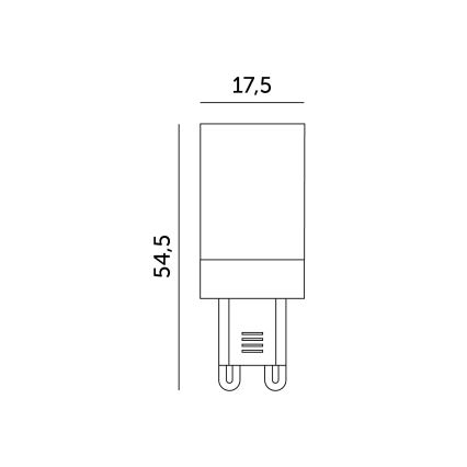 LED Lemputė G9/4W/230V 3000K