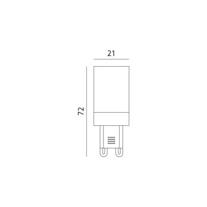 LED Lemputė G9/6W/230V 3000K