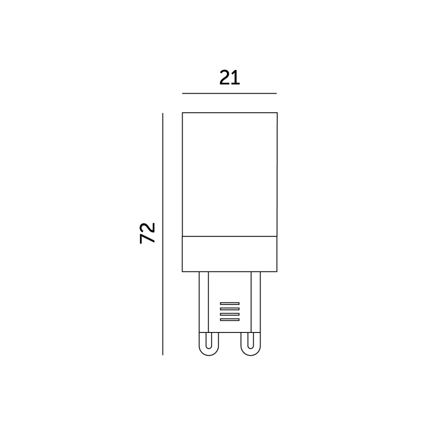 LED Lemputė G9/6W/230V 6000K
