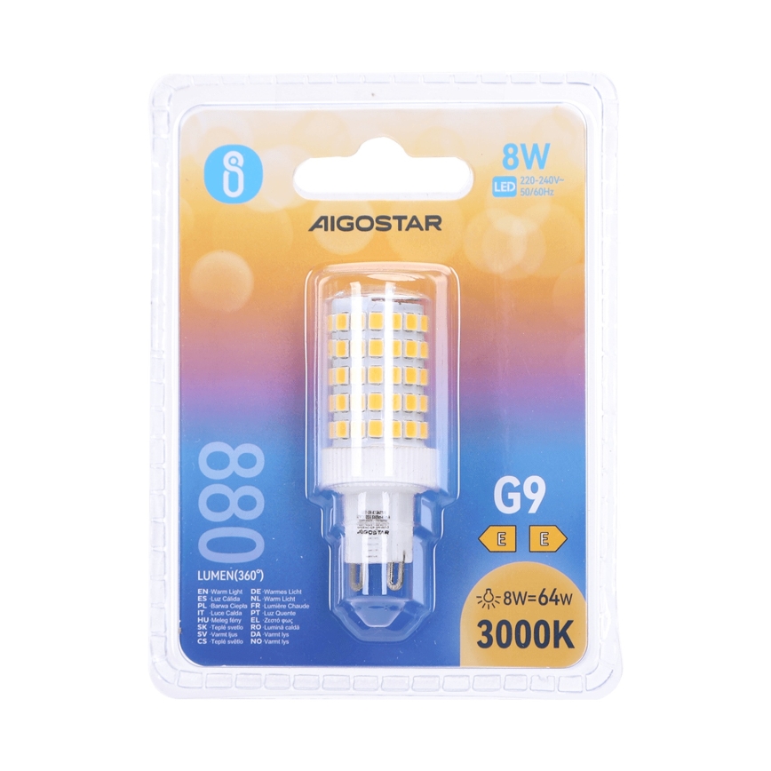 LED lemputė G9/8W/230V 3000K - Aigostar
