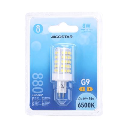LED lemputė G9/8W/230V 6500K - Aigostar