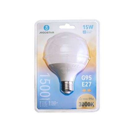 LED lemputė G95 E27/15W/230V 3000K - Aigostar