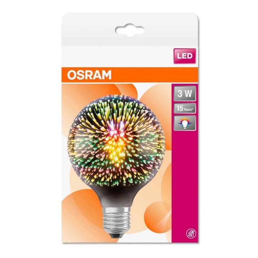 LED Lemputė GLOBE E27/3W/230V 2,700K - Osram