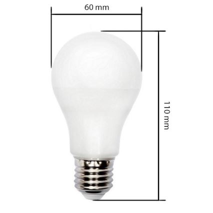 LED Lemputė GLS E27/10W/230V