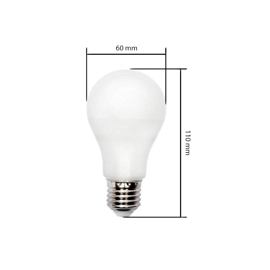 LED Lemputė GLS E27/10W/230V
