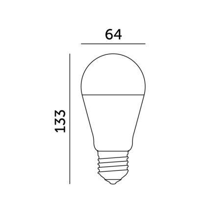 LED lemputė GS E27/17W/230V 4000K