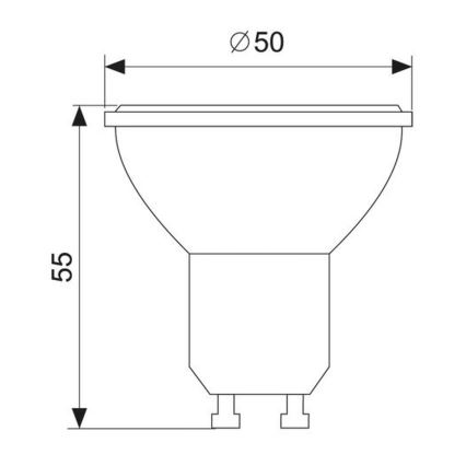 LED Lemputė GU10/1,5W/230V 6000K