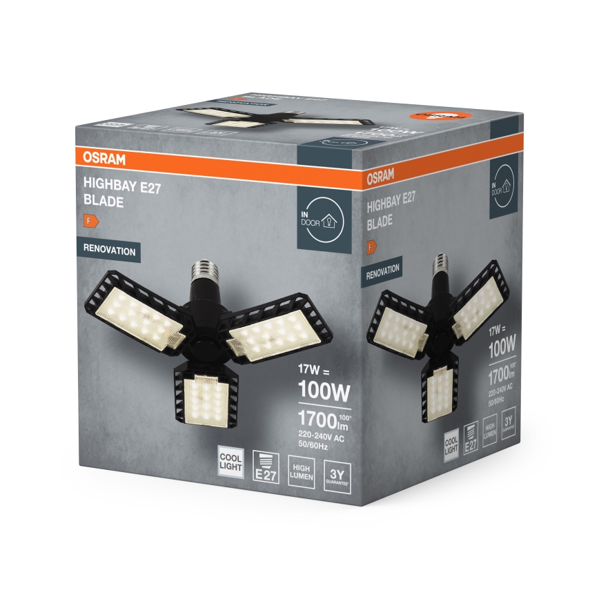 LED lemputė HIGHBAY E27/17W/230V 4000K - Osram