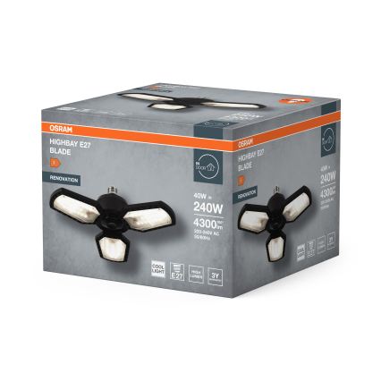 LED lemputė HIGHBAY E27/40W/230V 4000K - Osram
