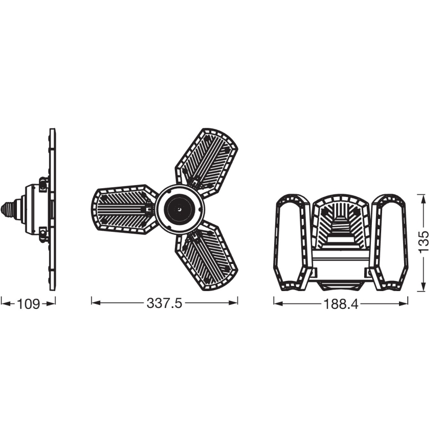 LED lemputė HIGHBAY E27/40W/230V 4000K - Osram