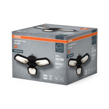 LED lemputė HIGHBAY E27/60W/230V 4000K - Osram
