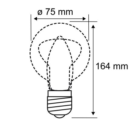 LED Lemputė INNER B75 E27/3,5W/230V 1800K - Paulmann 28877