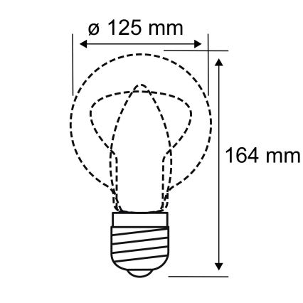 LED Lemputė INNER G125 E27/3,5W/230V 1800K - Paulmann 28875