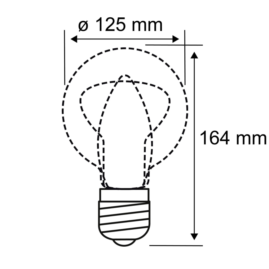 LED Lemputė INNER G125 E27/3,5W/230V 1800K - Paulmann 28875