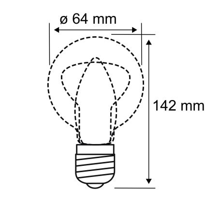 LED Lemputė INNER ST64 E27/3,5W/230V 1800K - Paulmann 28880