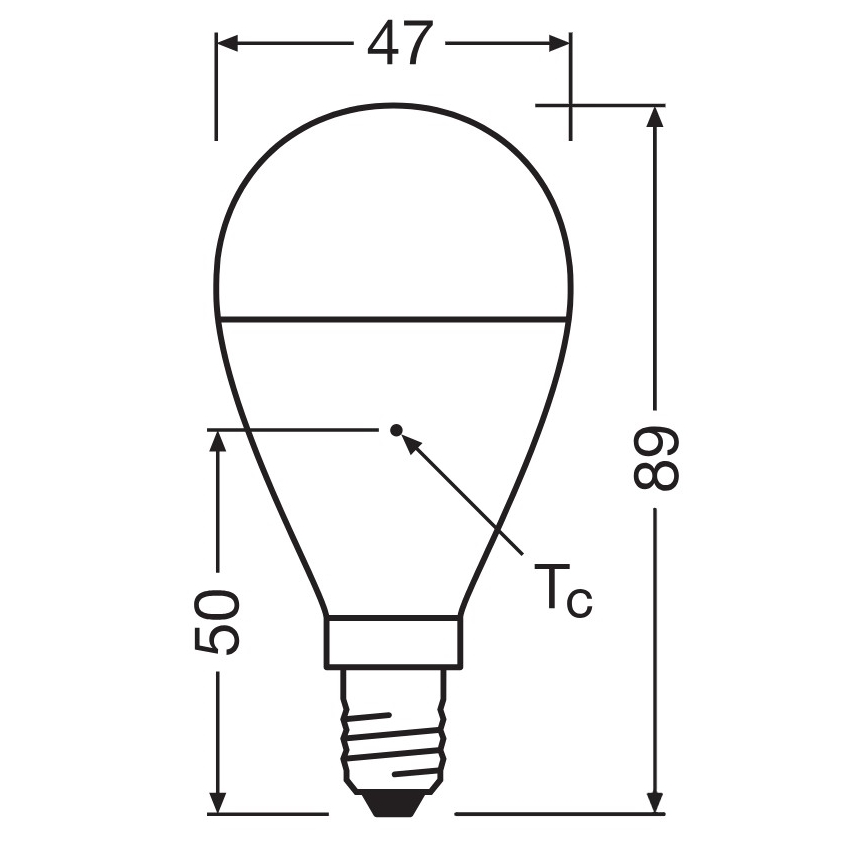 LED lemputė iš perdirbto plastiko P45 E14/7,5W/230V 2700K - Osram