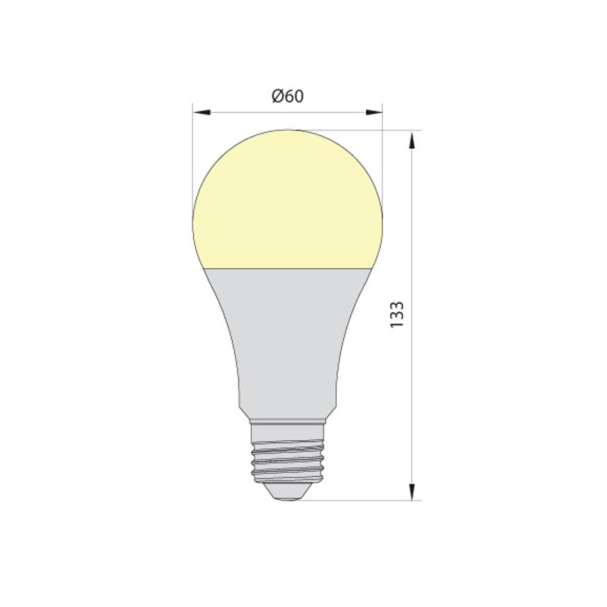 LED Lemputė LEDSTAR ECO A65 E27/20W/230V 4000K