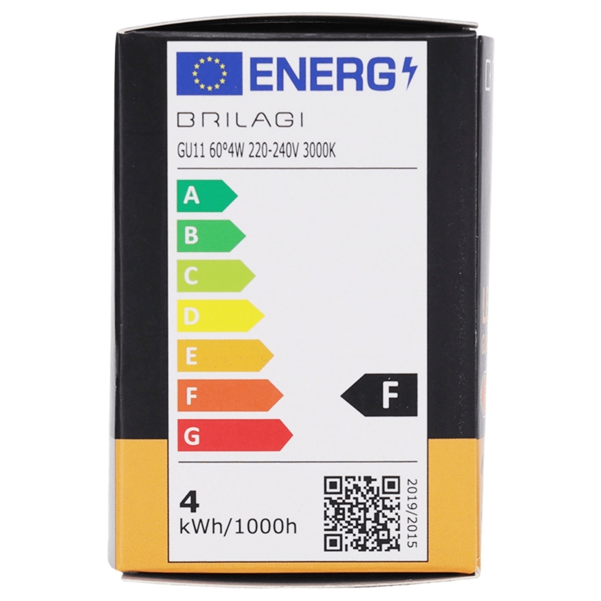 LED Lemputė MR11 GU10/4W/230V 3000K 60° - BRILAGI