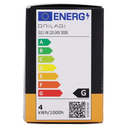 LED lemputė MR11 GU10/4W/230V 3000K - BRILAGI