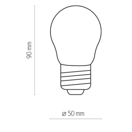 LED lemputė P45 E27/2W/230V 2700K