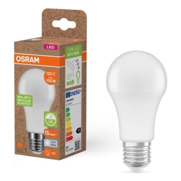 LED Lemputė pagaminta iš perdirbto plastiko A100 E27/14W/230V 4000K - Osram