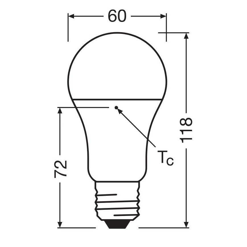 LED Lemputė pagaminta iš perdirbto plastiko A100 E27/14W/230V 4000K - Osram