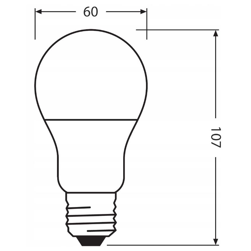LED Lemputė pagaminta iš perdirbto plastiko A60 E27/8,5W/230V 4000K - Ledvance